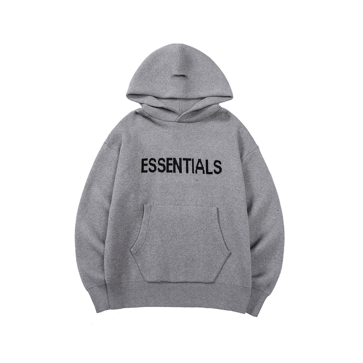 21SS double knit European and American High street tide brand hooded pullover sweater plus pile