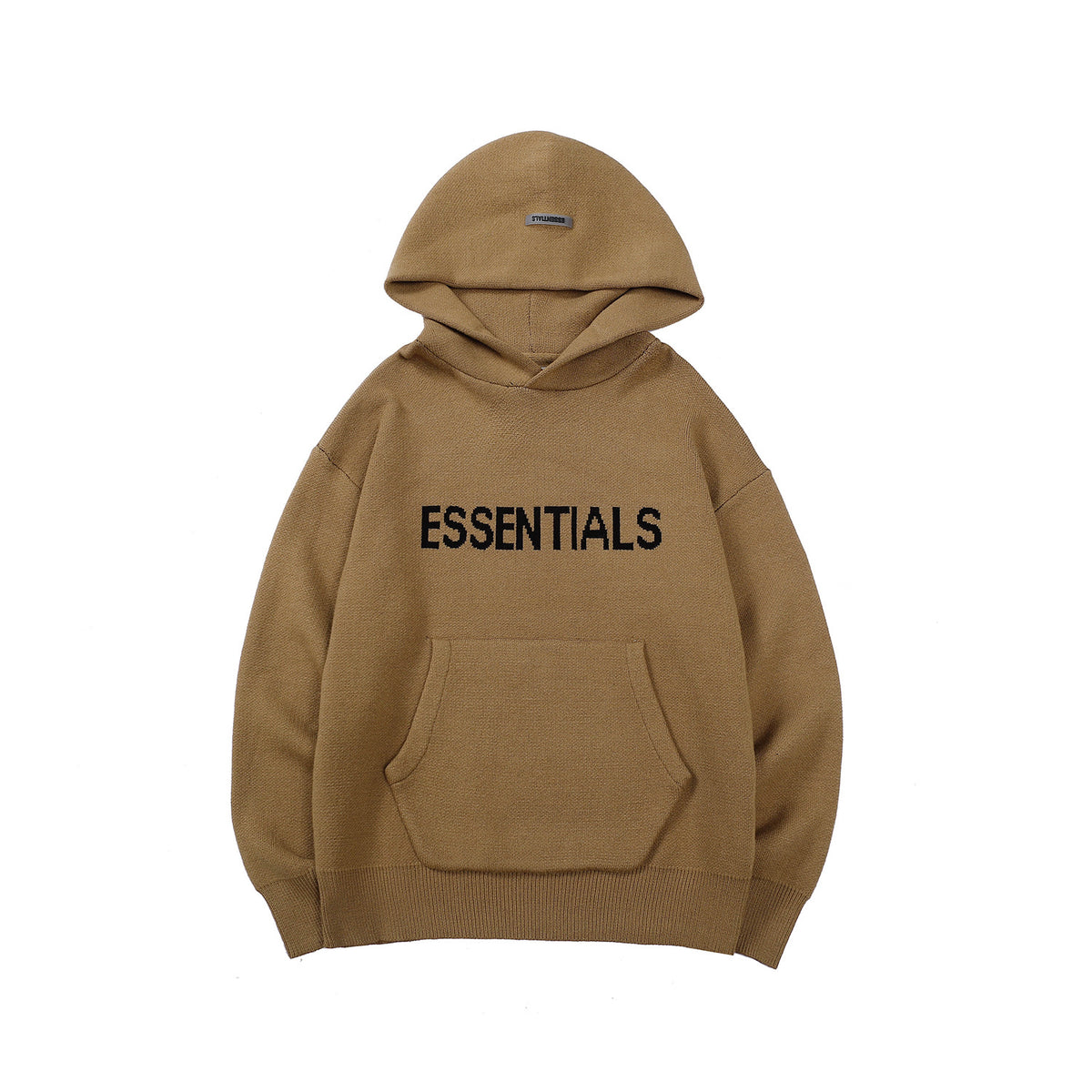 21SS double knit European and American High street tide brand hooded pullover sweater plus pile