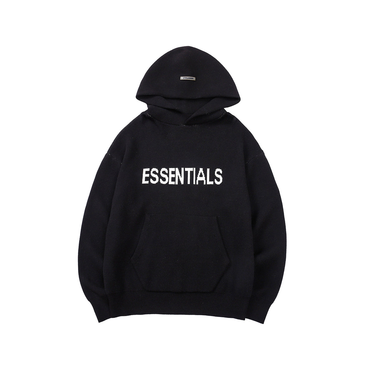 21SS double knit European and American High street tide brand hooded pullover sweater plus pile
