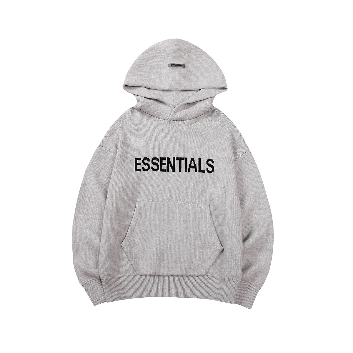 21SS double knit European and American High street tide brand hooded pullover sweater plus pile