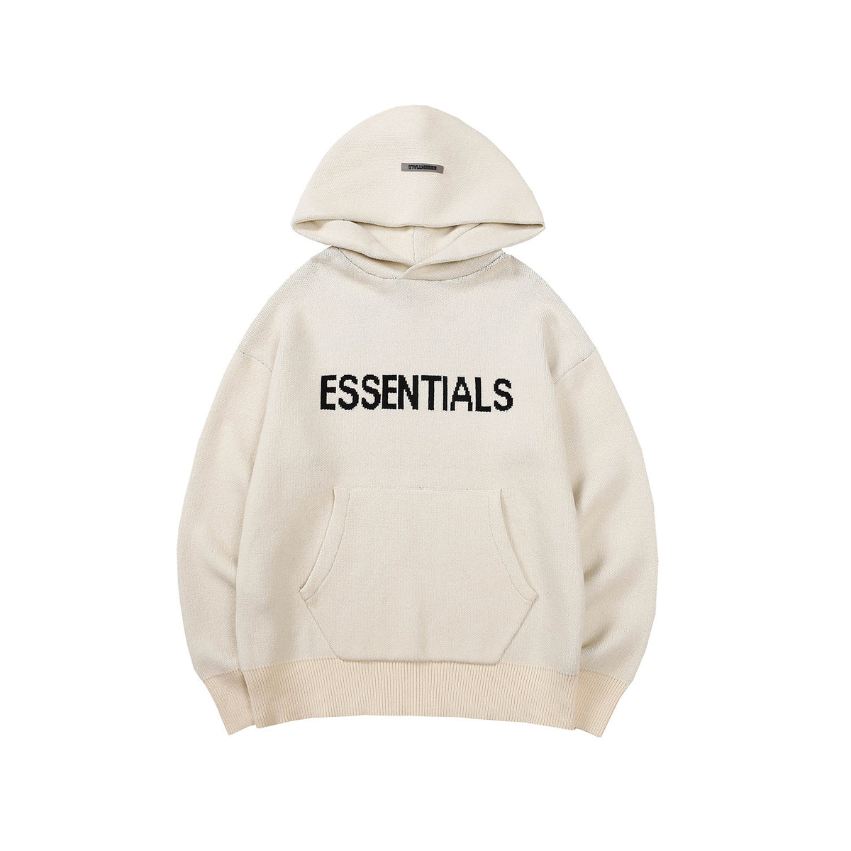 21SS double knit European and American High street tide brand hooded pullover sweater plus pile